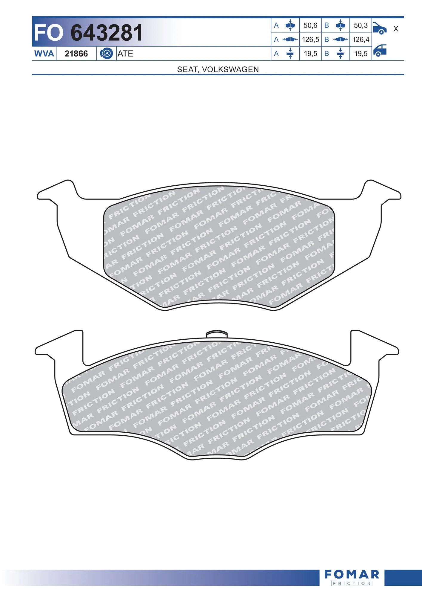 Brake Pad Set, disc brake